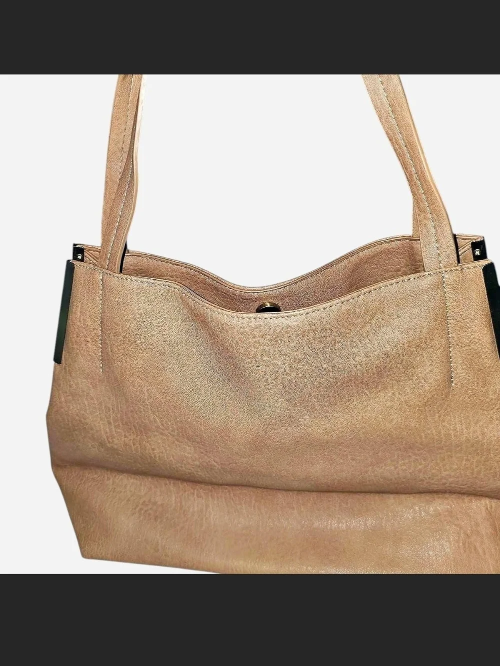 Madison West Classic Tan Leather Tote Bag - Everyday Carry - Picture 1 of 5